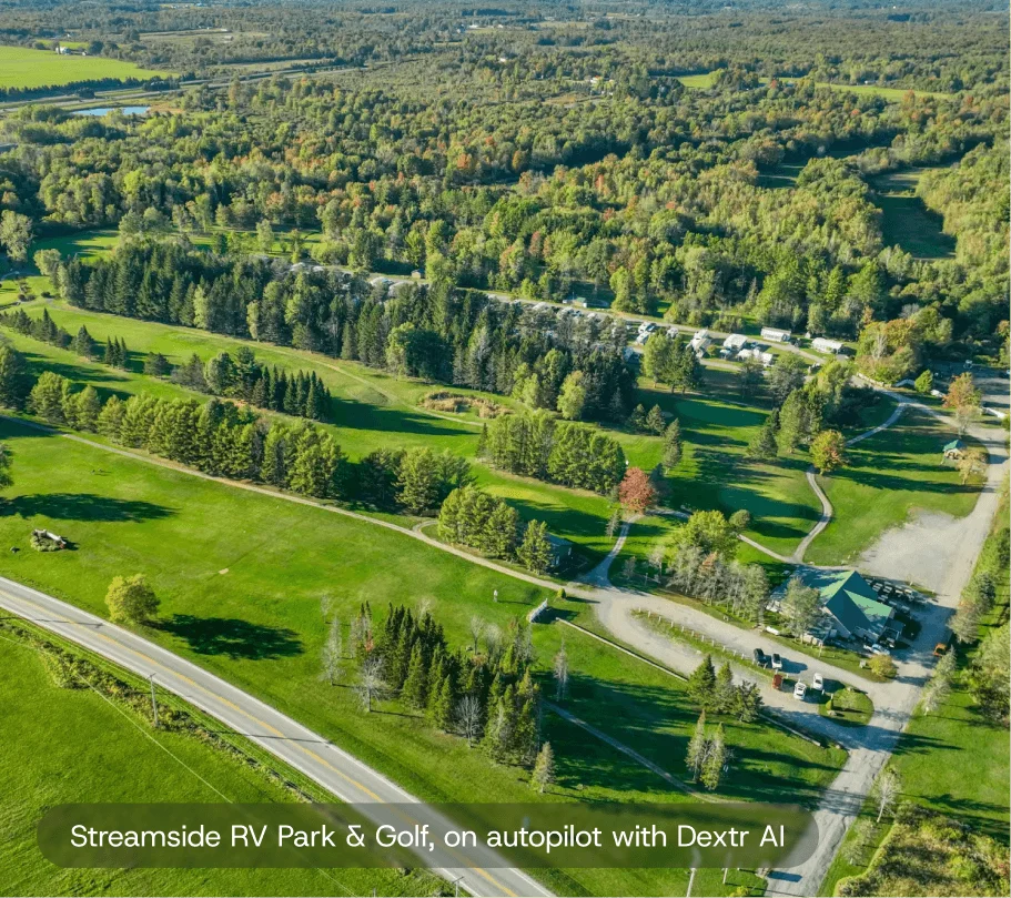 Golf course aerial view